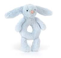 Bashful Blue Bunny Ring Rattle