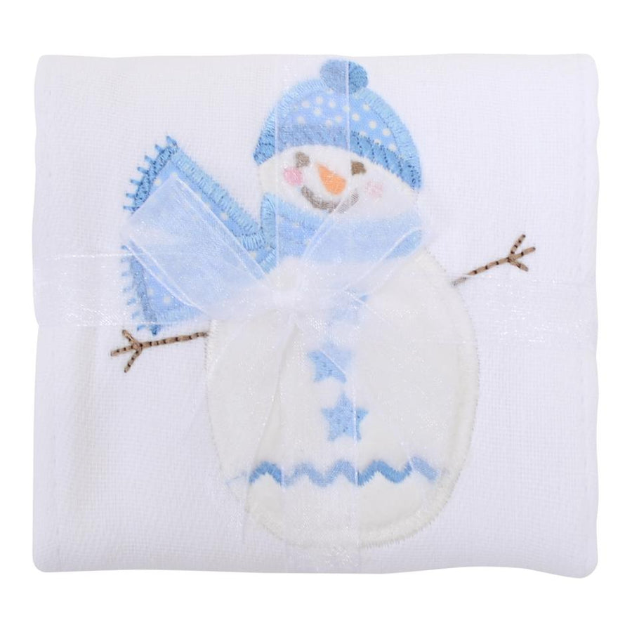 Snowman Burp Cloth